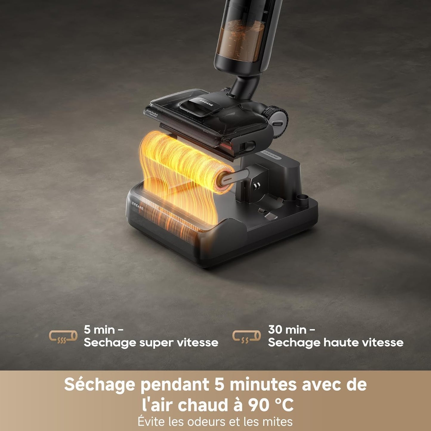 DREAME H12 Pro FlexReach Aspirateur Laveur, portée à Plat à 180°