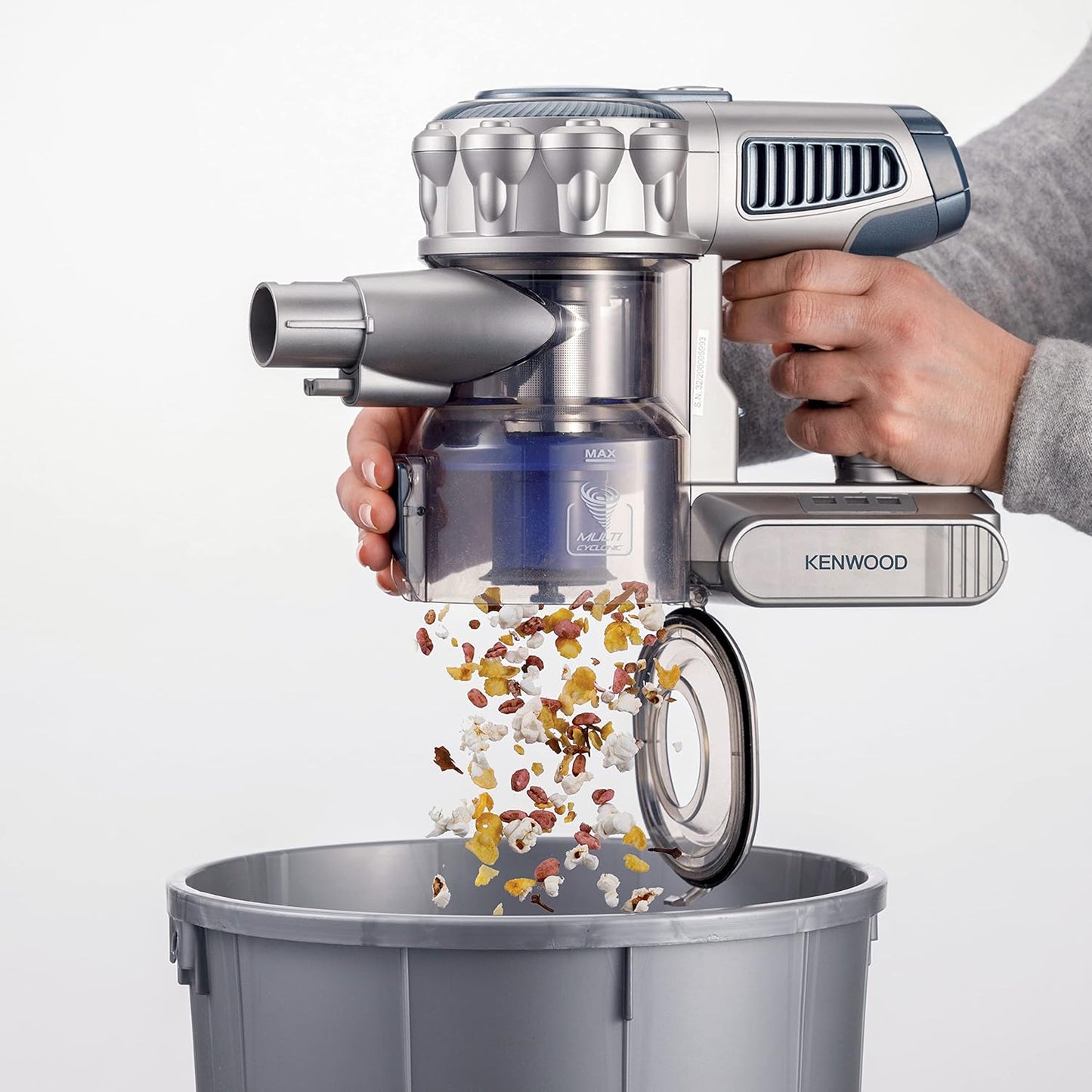 KENWOOD Aspirateur Sans Fil 2-en-1, Aspirateur Balai Vertical + Aspirateur à Main, 200W, SVD20.000BL Bleu