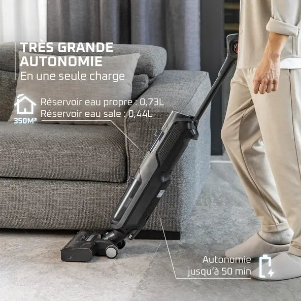 Aspiration et lavage simultanés pour gagner du temps