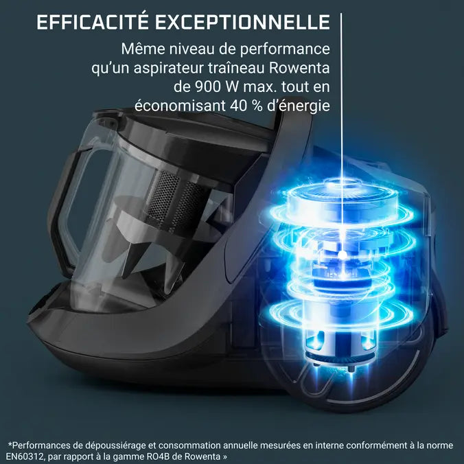 Aspirateur sans sac Rowenta Green Force Cyclonic Effitech+ ,RO7C89EA