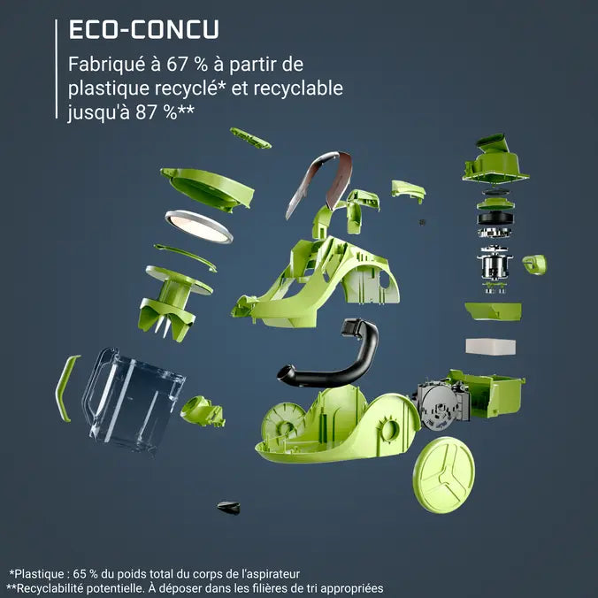 Aspirateur sans sac Rowenta Green Force Cyclonic Effitech+ ,RO7C89EA