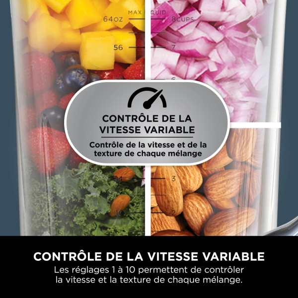Blender intelligent Ninja Detect et verres de mixage individuels TB301EU