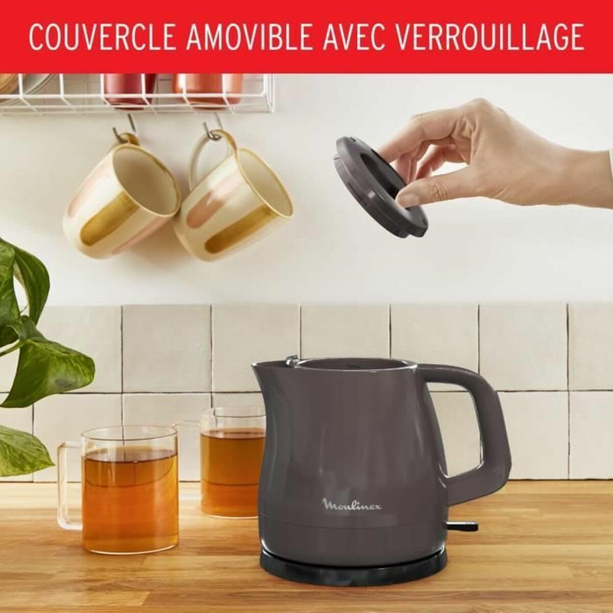 MOULINEX Bouilloire Électrique Sans Fil - Rio By153910 - 0,8 L