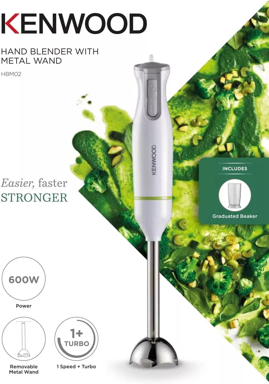 Bras mixeur kenwood inox 600W , HBM02.001WH