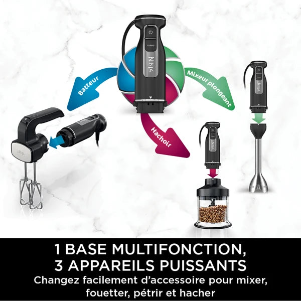 Mixeur 3-en-1 Noir Ninja Foodi CI100EU