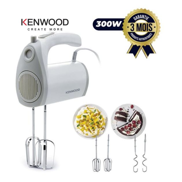 Batteur KENWOOD - HMP20.000WH - 300W - 6 Vitesses + Turbo - Blanc