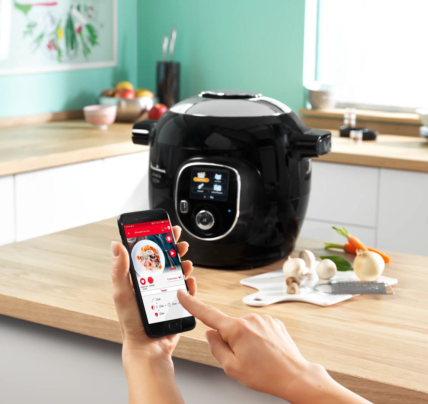 Moulinex Cookeo+ Connect 200 Recettes - Noir