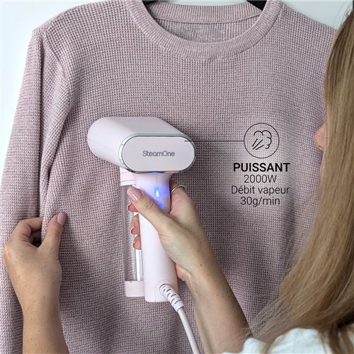 SteamOne Défroisseur Vapeur à Main KARL 2000W 150ML + RASOIR ANTI-BOULOCHE