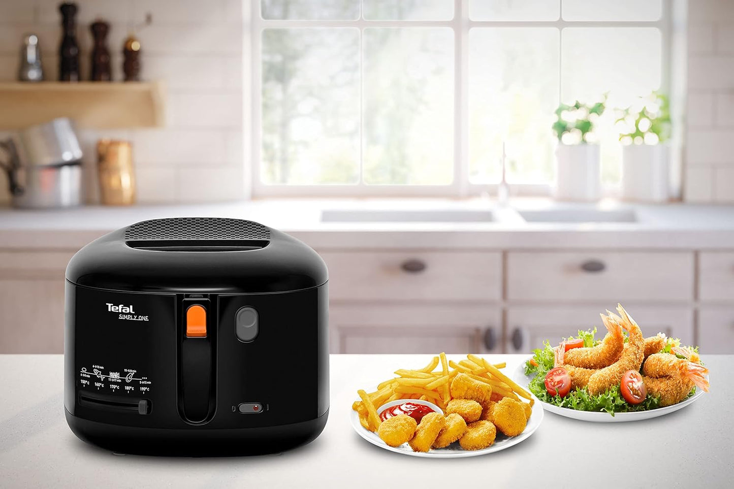 Simply One, Tefal Friteuse à huile, 1.2 kg de frites, Format compact