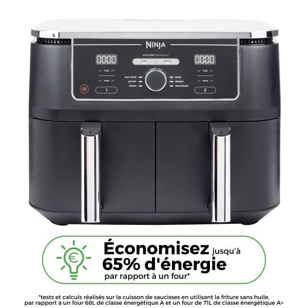 Airfryer Ninja Foodi MAX double compartiment 6-en-1, 9,5L AF400EU