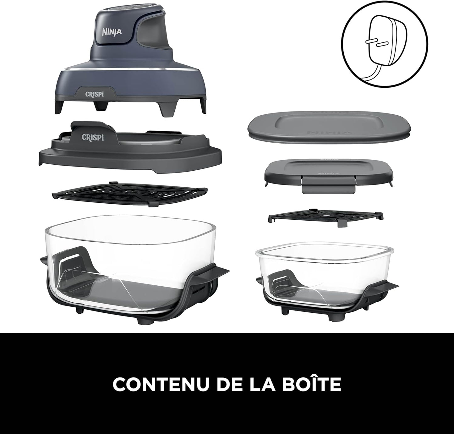 Friteuse sans huile portable Ninja CRISPi, 3,8 L, 1700 W, FN101EUG