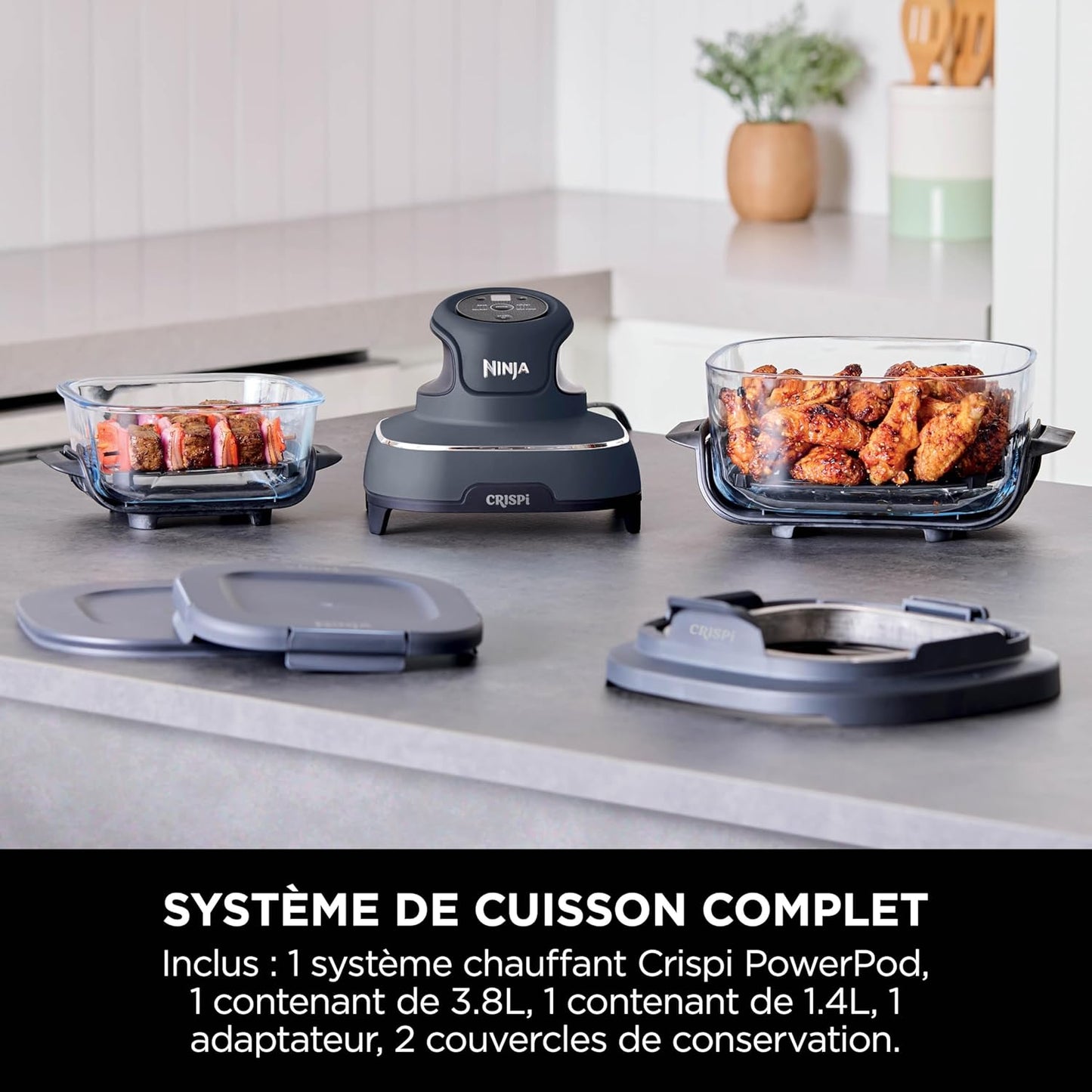 Friteuse sans huile portable Ninja CRISPi, 3,8 L, 1700 W, FN101EUG