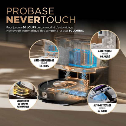 Aspirateur robot et laveur Shark PowerDetect NeverTouch Pro 2-en-1 AV2800ZEEUWH