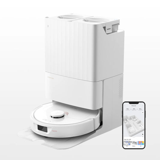 Roborock Qrevo Robot Aspirateur Laveur avec Station Multifonction