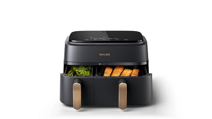 Philips Série 3000 Airfryer à double panier, 9L (6L + 3L), 8 préréglages, Technologie Rapid Air, NA352/00
