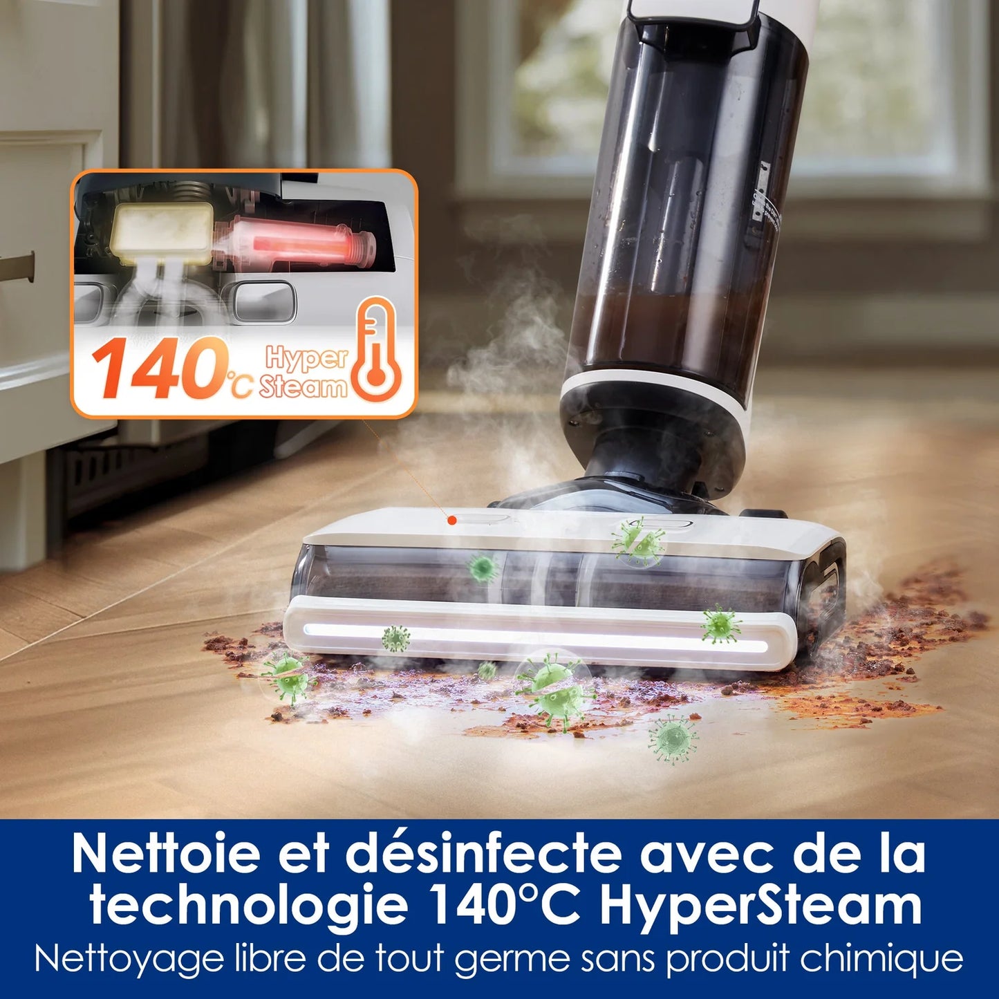 Tineco FLOOR ONE S7 Steam Balai Vapeur Sans-Fil