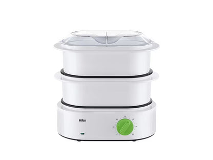 Cuiseur vapeur Braun 3 etages, FS3000WH