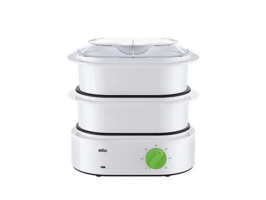 Cuiseur vapeur Braun 3 etages, FS3000WH