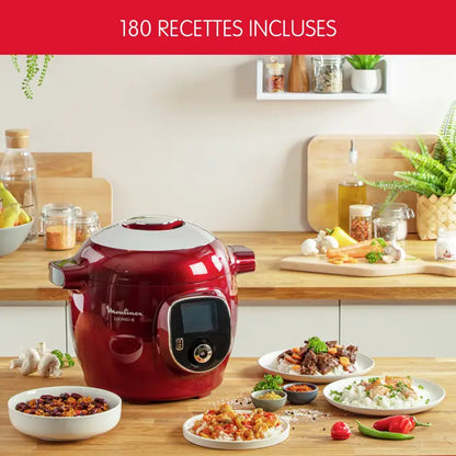 Moulinex Cookeo+ 180 Recettes - Rouge