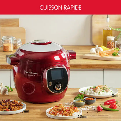 Moulinex Cookeo+ 180 Recettes - Rouge