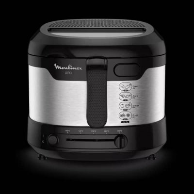 Capacité huile	3.3 L Surface froide	Non Système permettant de lever et baisser le panier	Oui Voyant lumineux	Oui Coloris	Noir Capacité frites	2 kg Puissance	2100 W