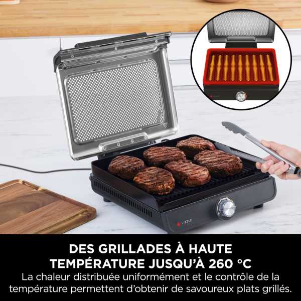 Grill et plancha d’intérieur Ninja Sizzle GR101EU
