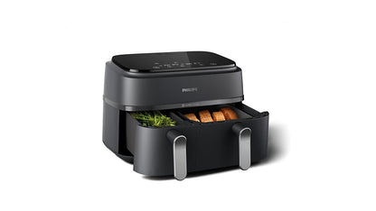 Philips Série 3000 Airfryer à double panier, 9L (6L + 3L), 8 préréglages, Technologie Rapid Air, NA352/00