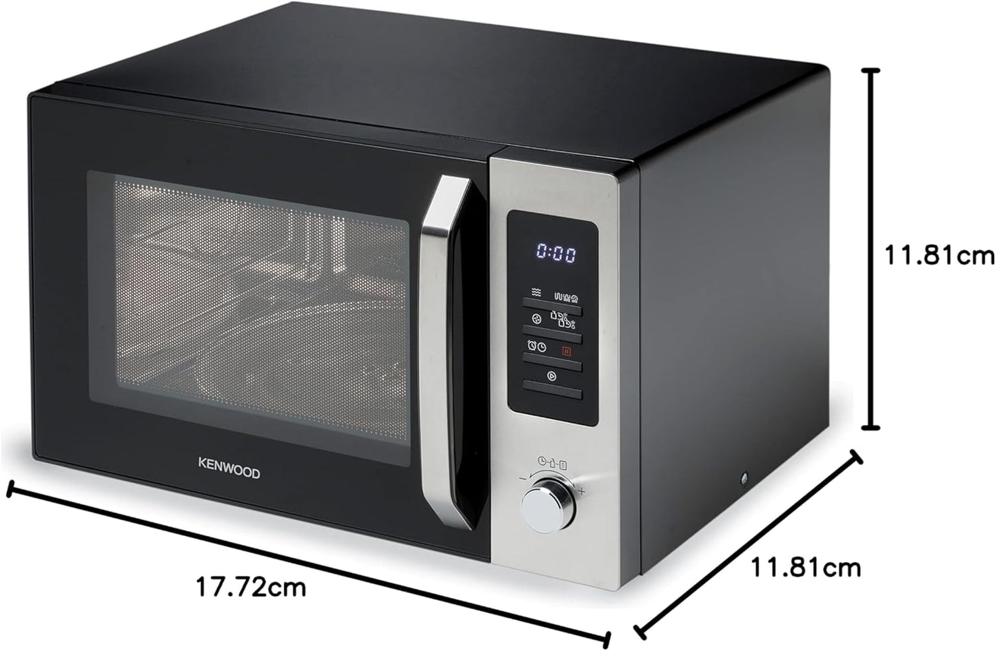 Micro-ondes Kenwood 30L avec Grill et Convection MWM31.000BK Noir/Argen