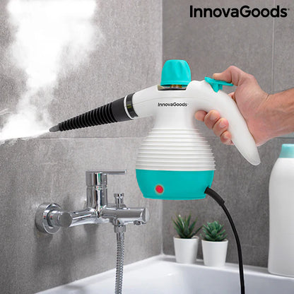 Vapeur portable multifonction 9-en-1 avec accessoires Steany InnovaGoods 0,35 L 3 Bar 1000W