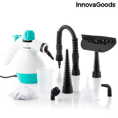 Vapeur portable multifonction 9-en-1 avec accessoires Steany InnovaGoods 0,35 L 3 Bar 1000W