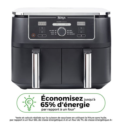 Airfryer Ninja Foodi MAX double compartiment 6-en-1, 9,5L AF400EU