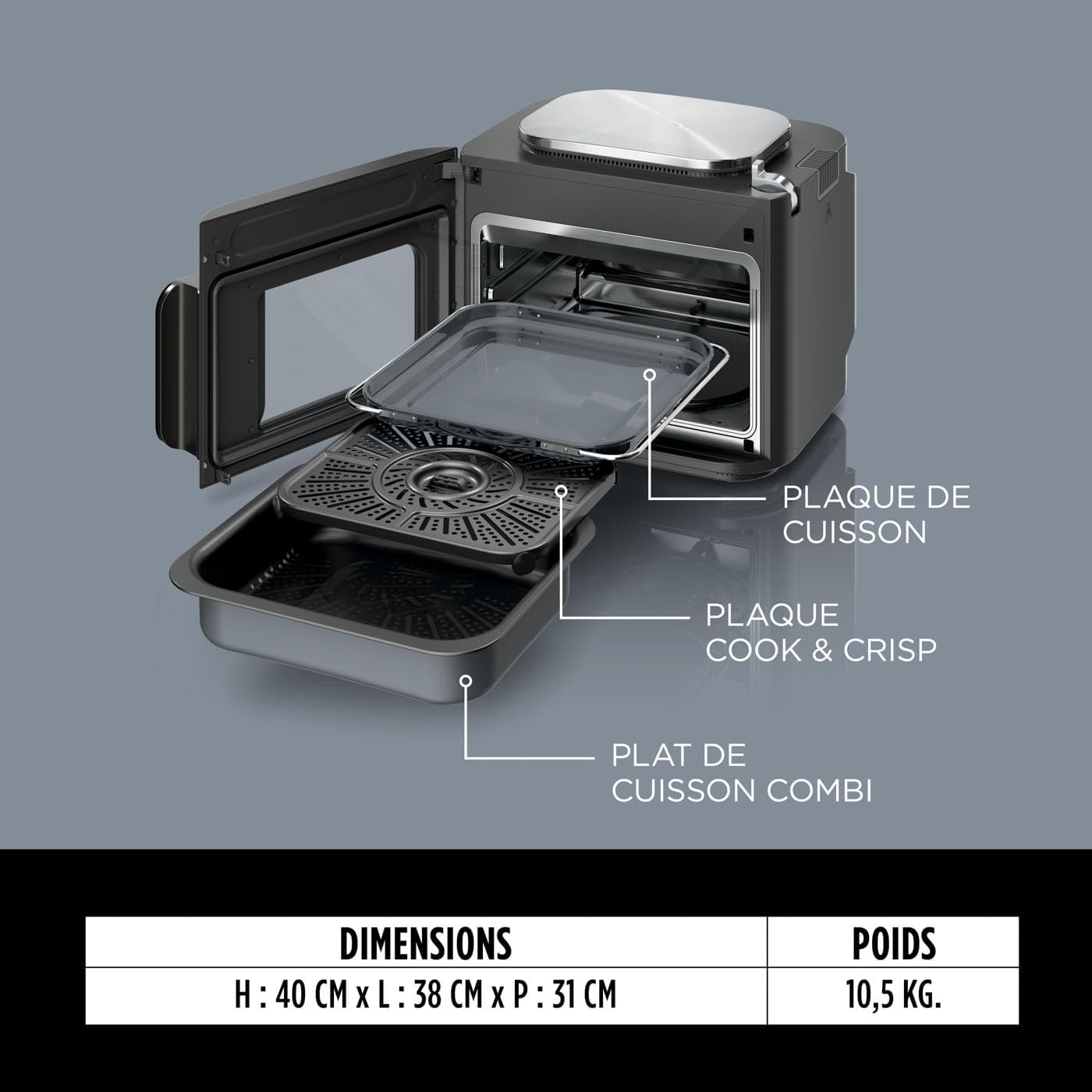 Ninja Combi Multicuiseur, four et friteuse sans huile 12-en-1 SFP700EU