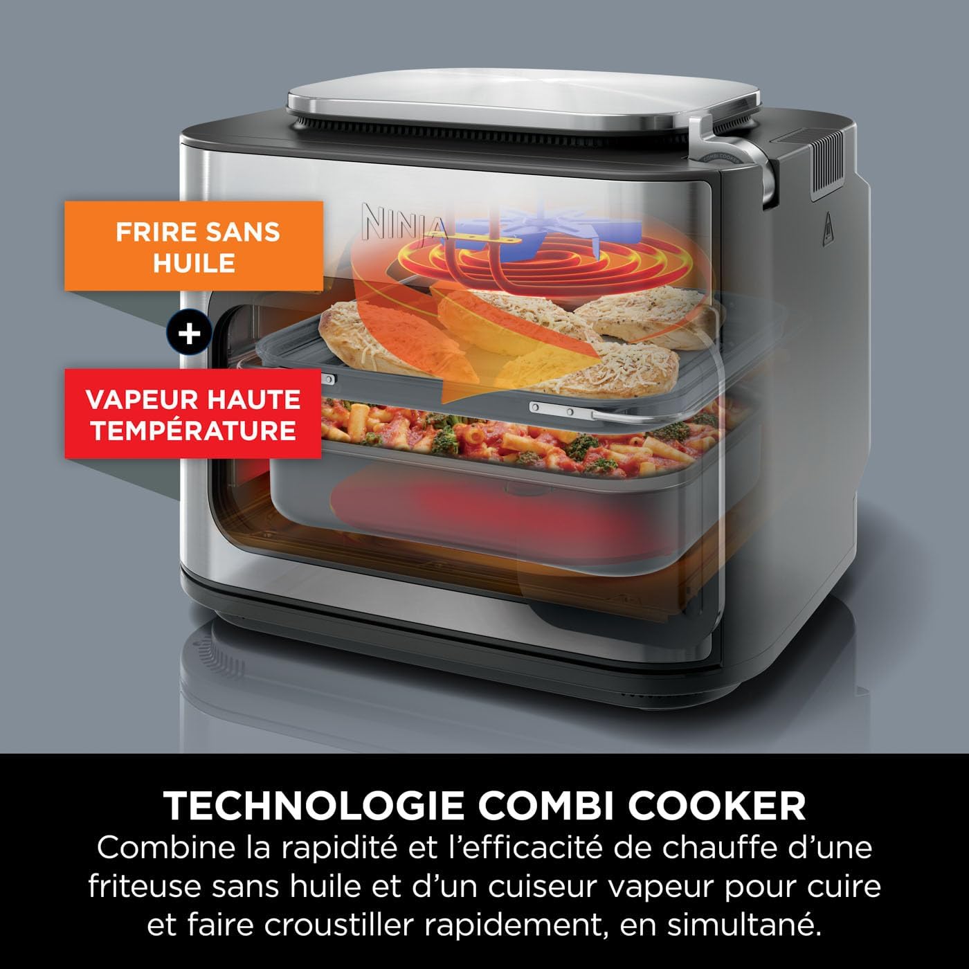 Ninja Combi Multicuiseur, four et friteuse sans huile 12-en-1 SFP700EU