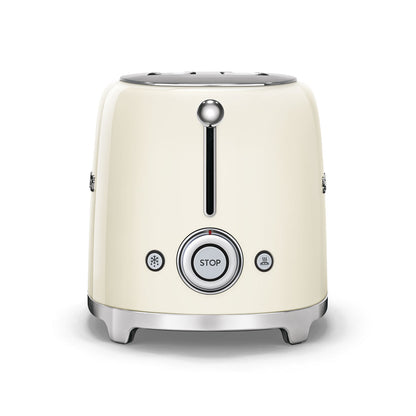 Grille-pain 2 tranches Smeg Crème