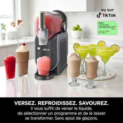 Ninja SLUSHi FS301EU – Machine à glace, milkshake & jus 1,9L – Bleu & Gris